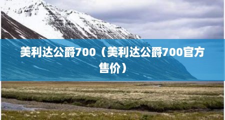 美利达公爵700（美利达公爵700官方售价）