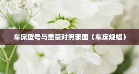 车床型号与重量对照表图（车床规格）