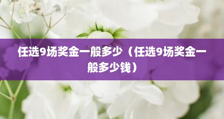 任选9场奖金一般多少（任选9场奖金一般多少钱）