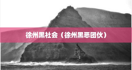 徐州黑社会（徐州黑恶团伙）
