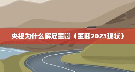 央视为什么解雇董卿（董卿2023现状）