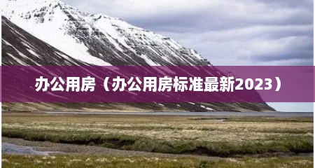 办公用房（办公用房标准最新2023）