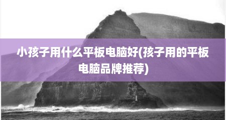 小孩子用什么平板电脑好(孩子用的平板电脑品牌推荐)