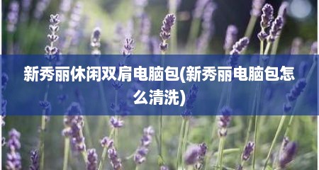 新秀丽休闲双肩电脑包(新秀丽电脑包怎么清洗)