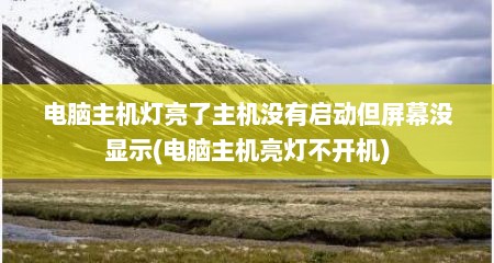 电脑主机灯亮了主机没有启动但屏幕没显示(电脑主机亮灯不开机)