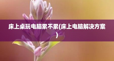 床上桌玩电脑累不累(床上电脑解决方案)