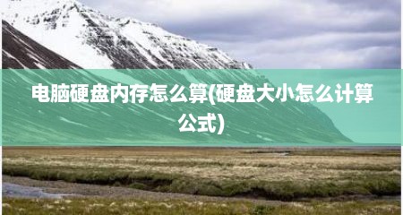 电脑硬盘内存怎么算(硬盘大小怎么计算公式)