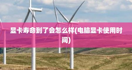 显卡寿命到了会怎么样(电脑显卡使用时间)