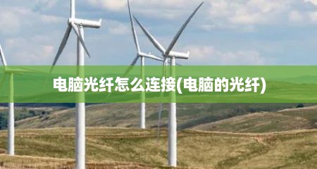 电脑光纤怎么连接(电脑的光纤)