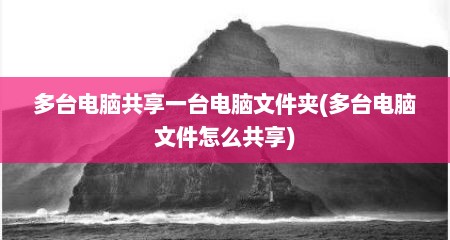 多台电脑共享一台电脑文件夹(多台电脑文件怎么共享)