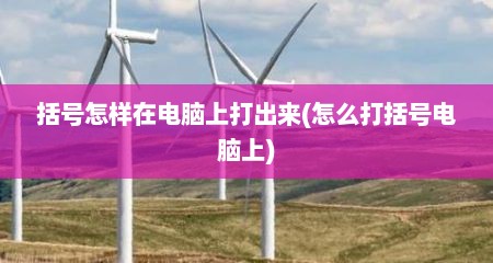 括号怎样在电脑上打出来(怎么打括号电脑上)
