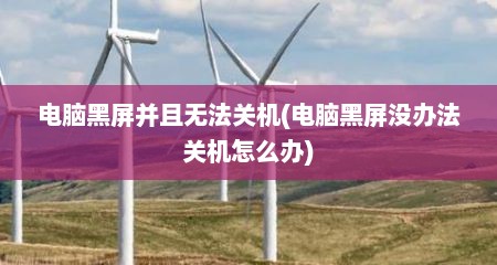 电脑黑屏并且无法关机(电脑黑屏没办法关机怎么办)