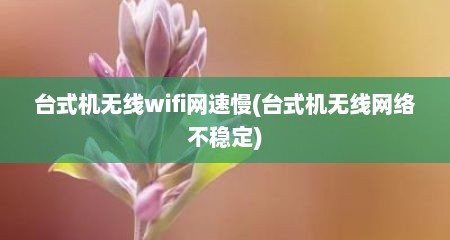 台式机无线wifi网速慢(台式机无线网络不稳定)