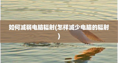 如何减弱电脑辐射(怎样减少电脑的辐射)