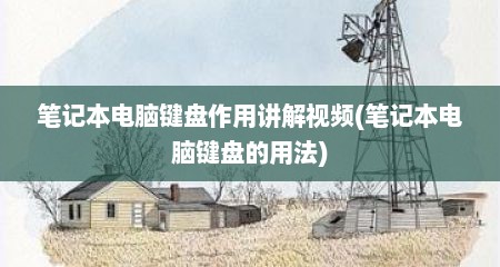 笔记本电脑键盘作用讲解视频(笔记本电脑键盘的用法)