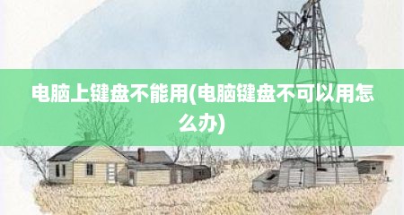 电脑上键盘不能用(电脑键盘不可以用怎么办)
