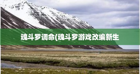 魂斗罗调命(魂斗罗游戏改编新生