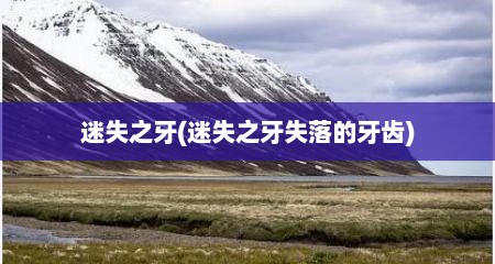 迷失之牙(迷失之牙失落的牙齿)