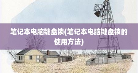 笔记本电脑键盘锁(笔记本电脑键盘锁的使用方法)