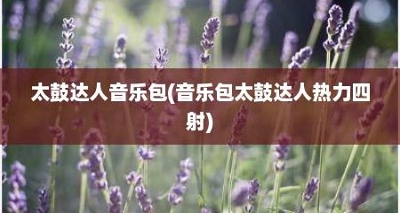 太鼓达人音乐包(音乐包太鼓达人热力四射)