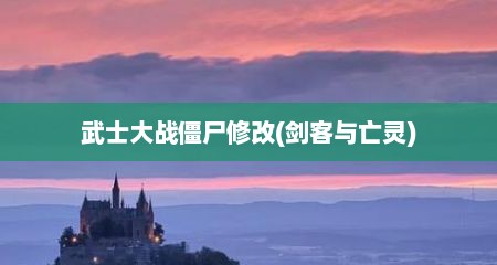 武士大战僵尸修改(剑客与亡灵)