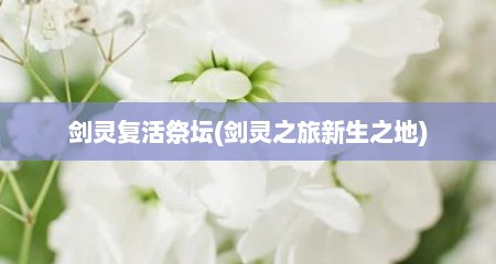 剑灵复活祭坛(剑灵之旅新生之地)