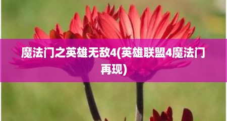 魔法门之英雄无敌4(英雄联盟4魔法门再现)
