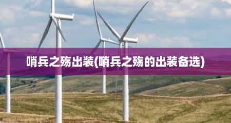 哨兵之殇出装(哨兵之殇的出装备选)