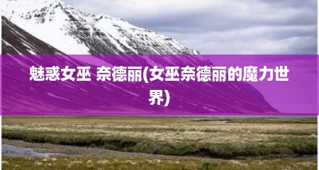 魅惑女巫 奈德丽(女巫奈德丽的魔力世界)