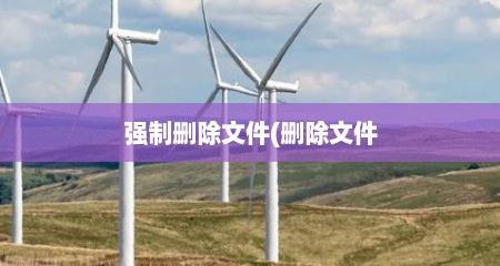 强制删除文件(删除文件