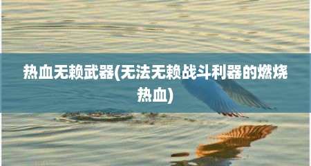 热血无赖武器(无法无赖战斗利器的燃烧热血)
