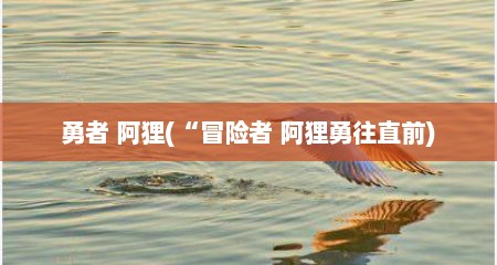 勇者 阿狸(“冒险者 阿狸勇往直前)