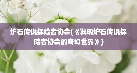 炉石传说探险者协会(《发现炉石传说探险者协会的奇幻世界》)