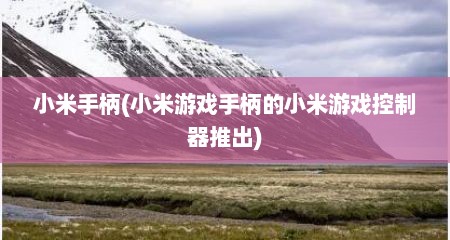 小米手柄(小米游戏手柄的小米游戏控制器推出)