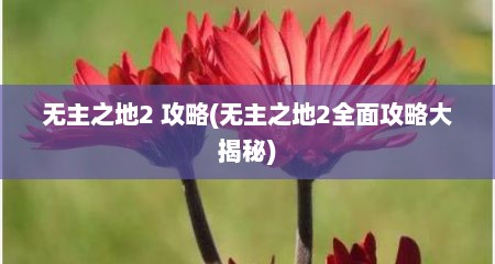 无主之地2 攻略(无主之地2全面攻略大揭秘)