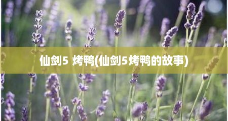 仙剑5 烤鸭(仙剑5烤鸭的故事)