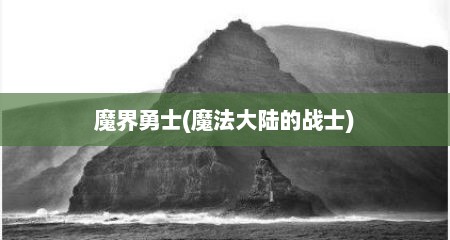 魔界勇士(魔法大陆的战士)