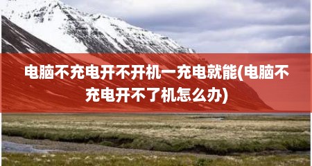 电脑不充电开不开机一充电就能(电脑不充电开不了机怎么办)