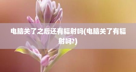 电脑关了之后还有辐射吗(电脑关了有辐射吗?)