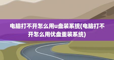 电脑打不开怎么用u盘装系统(电脑打不开怎么用优盘重装系统)