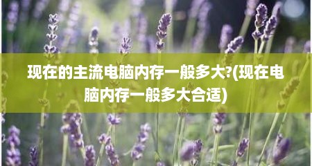 现在的主流电脑内存一般多大?(现在电脑内存一般多大合适)