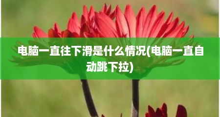 电脑一直往下滑是什么情况(电脑一直自动跳下拉)