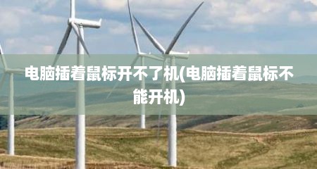 电脑插着鼠标开不了机(电脑插着鼠标不能开机)