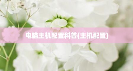 电脑主机配置科普(主机配置)