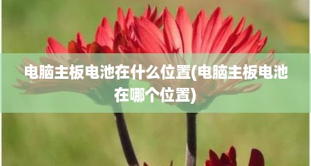 电脑主板电池在什么位置(电脑主板电池在哪个位置)