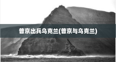 普京出兵乌克兰(普京与乌克兰)