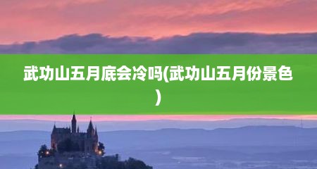 武功山五月底会冷吗(武功山五月份景色)