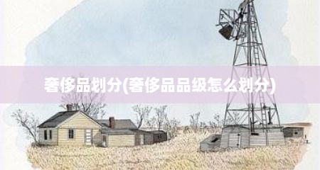 奢侈品划分(奢侈品品级怎么划分)