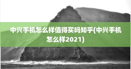 中兴手机怎么样值得买吗知乎(中兴手机怎么样2021)