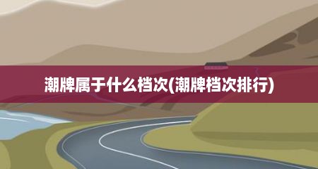 潮牌属于什么档次(潮牌档次排行)